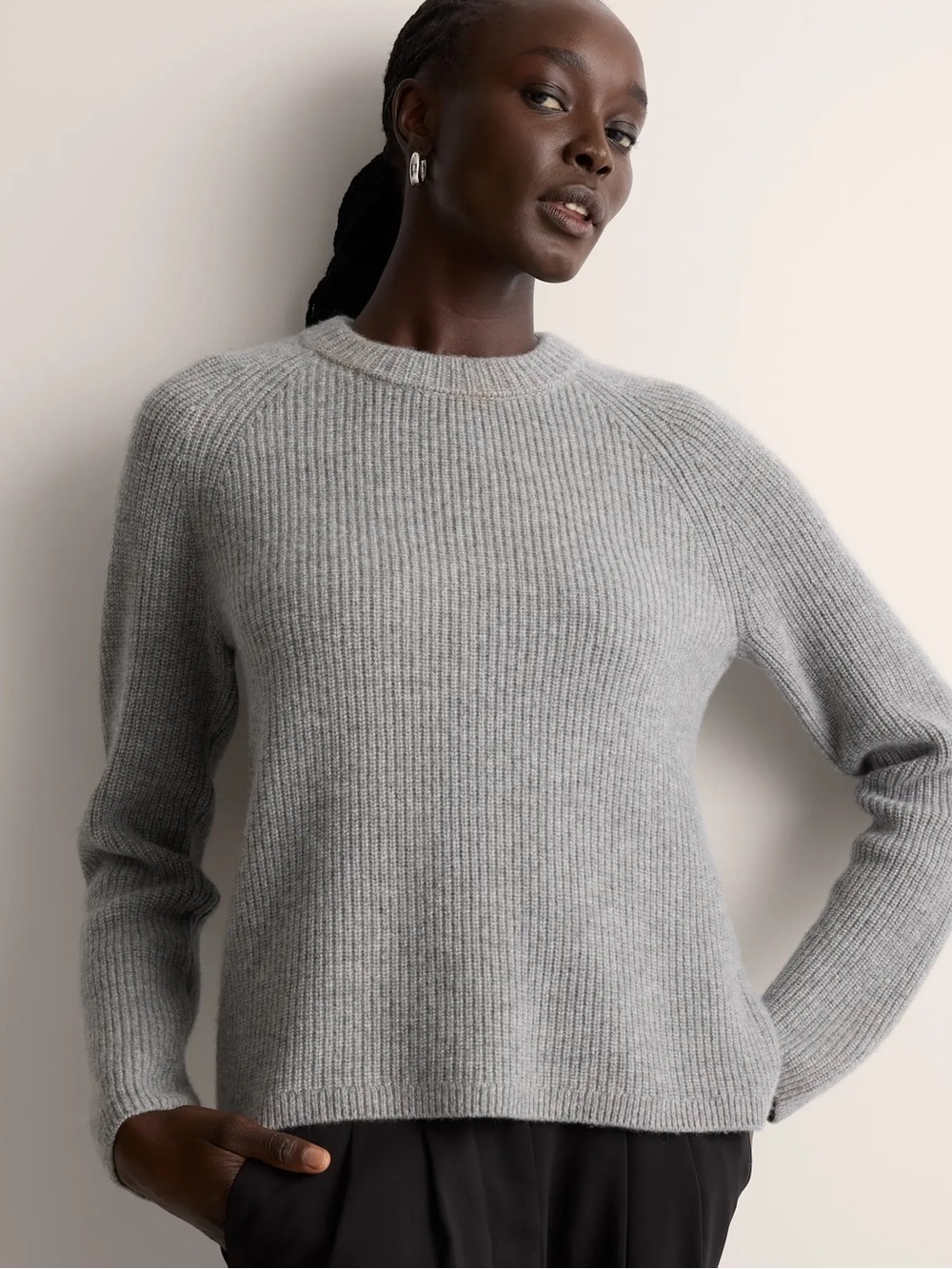 Quince | Mongolian Cashmere Fisherman Crewneck Sweater